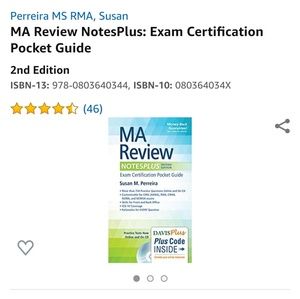 MA Review NotesPlus: Exam Certification 
Pocket Gu